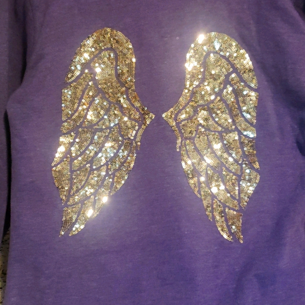 Victoria Secret Sequin Bling Angel Wing Hoodie